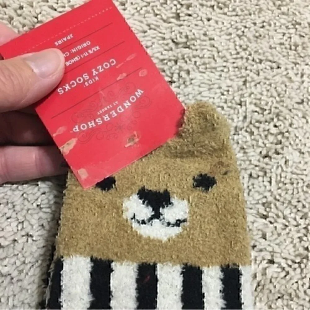 Wondershop kids cozy socks 2 pairs size xs/small shoe size 11-1